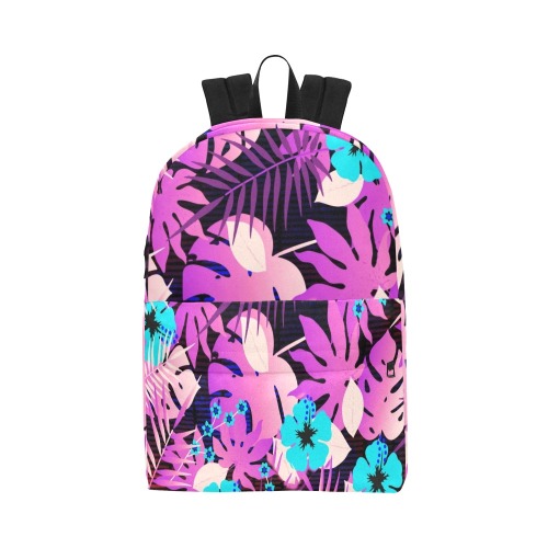 GROOVY FUNK THING FLORAL PURPLE Unisex Classic Backpack (Model 1673)