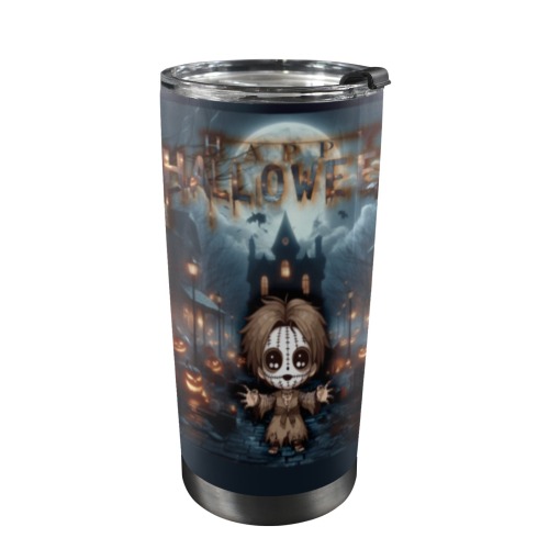 Happy Hello Ween 20oz Mobile Tumbler with Lid (Black Lock)