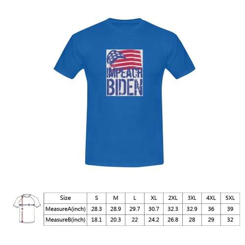 Impeach Biden Men's T-Shirt in USA Size (Front Printing Only)