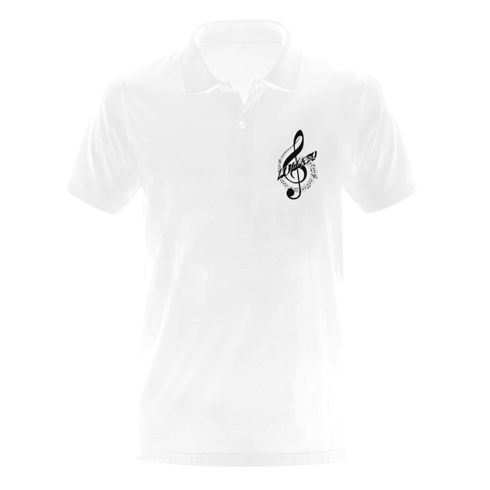 wht polo Men's Polo Shirt (Model T24)