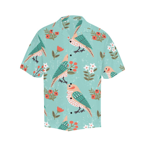 Bird seamless pattern Hawaiian Shirt (Model T58)