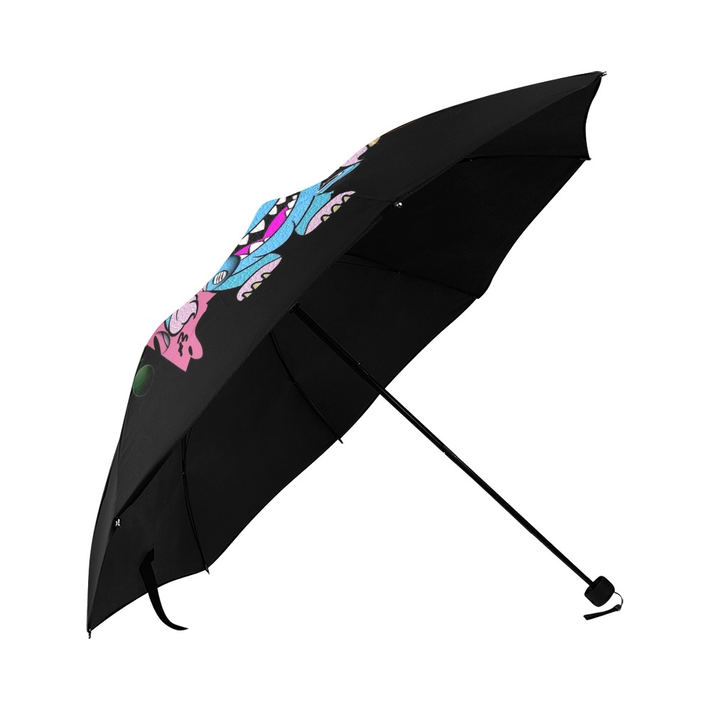 Moin Monster Hamburg by Nico Bielow Anti-UV Foldable Umbrella (U08)