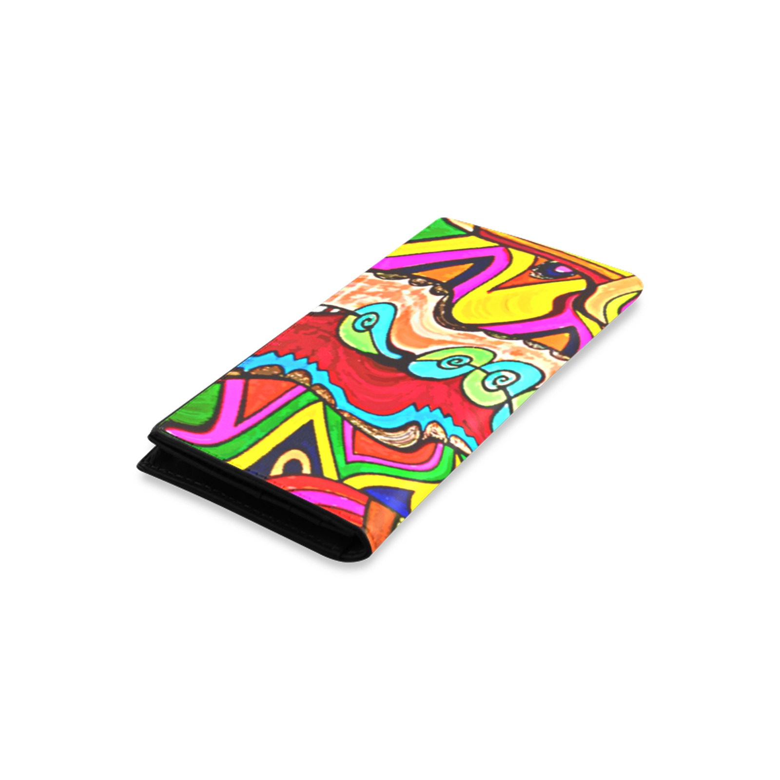 Crown of Many Colors Women's Leather Wallet (Model 1611)