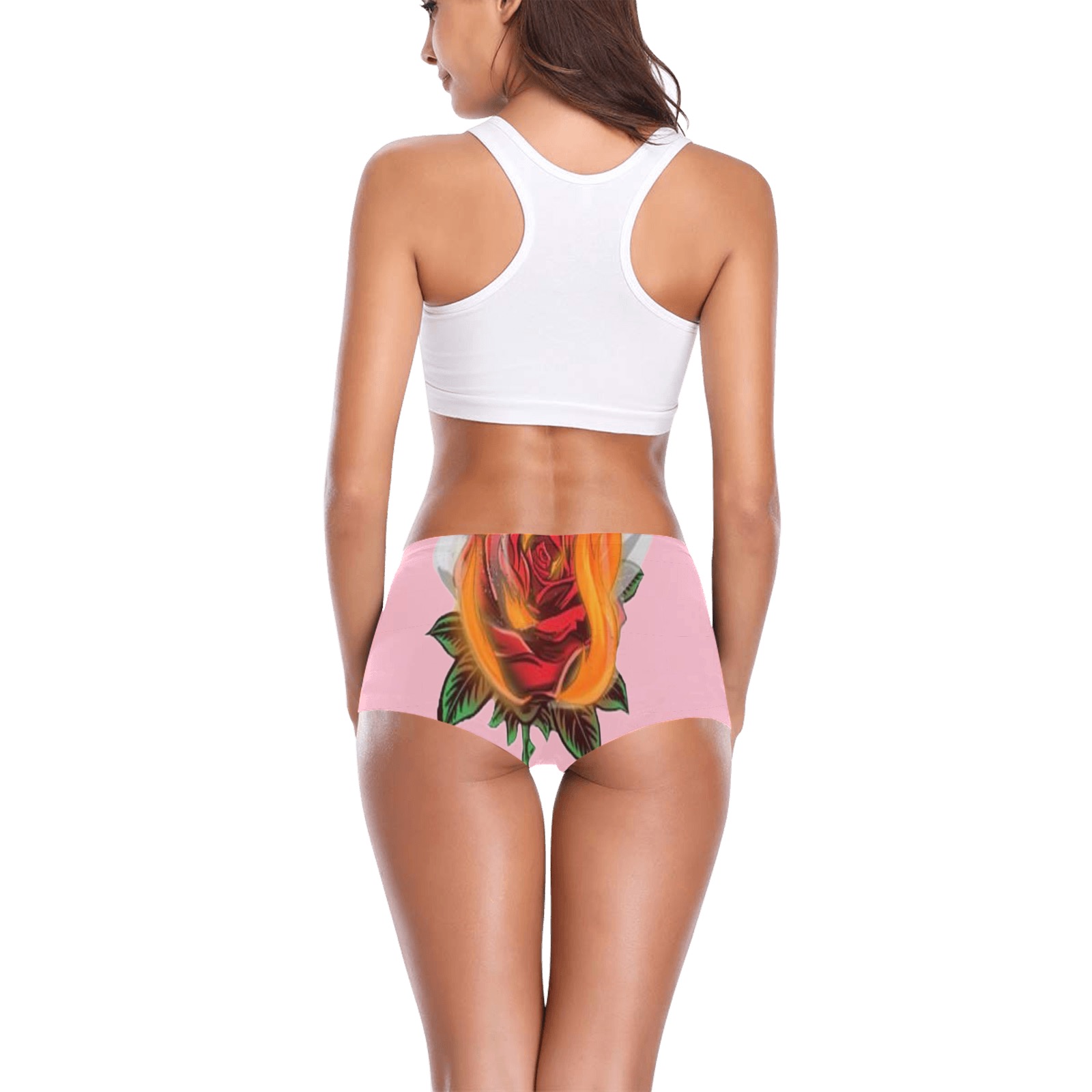 women's Aromatherapy Apparel Graphic boy Shorts Pink Women's All Over Print Boyshort Panties (Model L31)