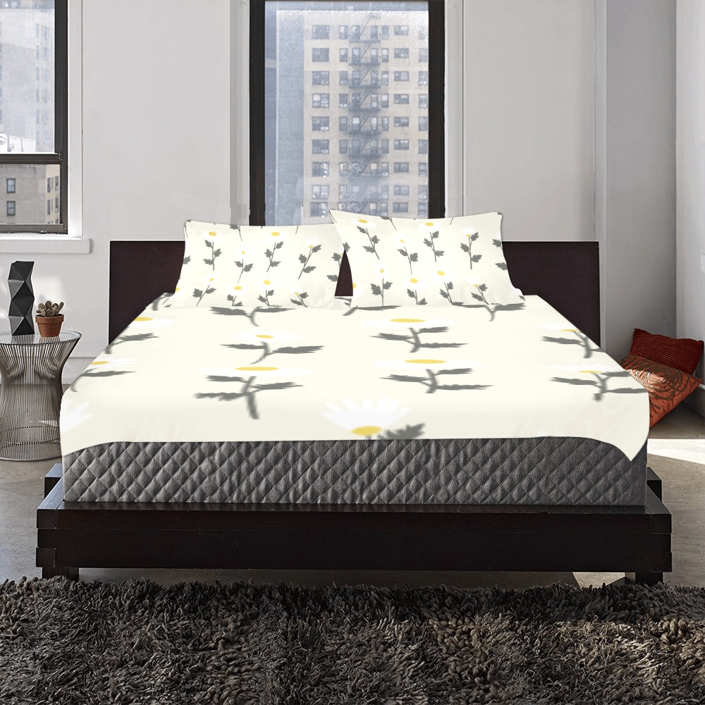 flowers 3-Piece Bedding Set