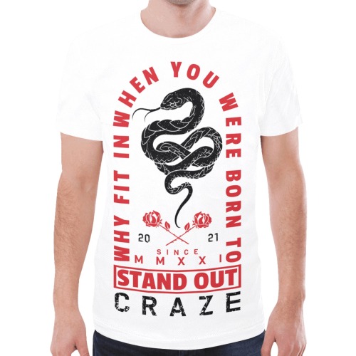 Critical-Craze-Stand-Out New All Over Print T-shirt for Men (Model T45)