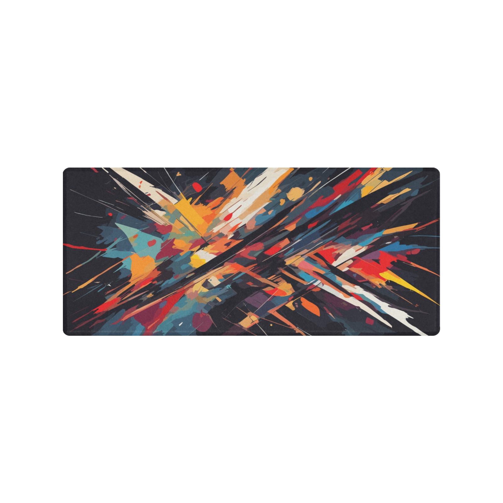 Cool fantastic abstract art of shapeless forms Gaming Mousepad (35"x16")