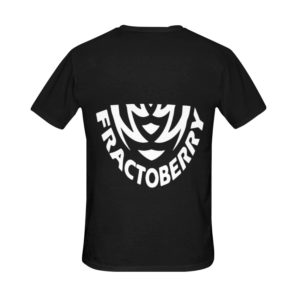 Fractoberry Black T-Shirt All Over Print T-Shirt for Men (USA Size) (Model T40)