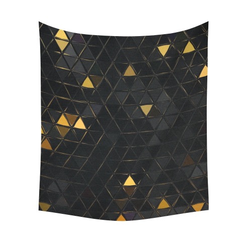 mosaic triangle 7 Cotton Linen Wall Tapestry 51"x 60"