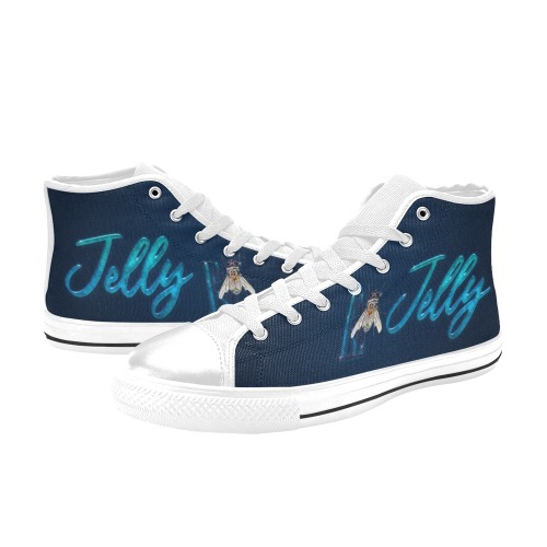 Jelly Collectable Fly Women's Classic High Top Canvas Shoes (Model 017)