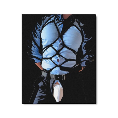 Suit guy Fetishworld Frame Canvas Print 20"x24"