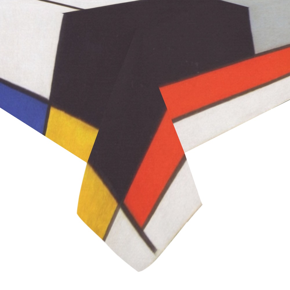 Composition A by Piet Mondrian Cotton Linen Tablecloth 60" x 90"