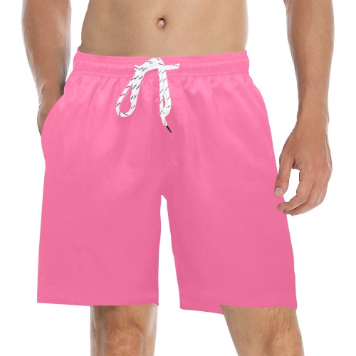 color French pink Men's Mid-Length Beach Shorts (Model L51)