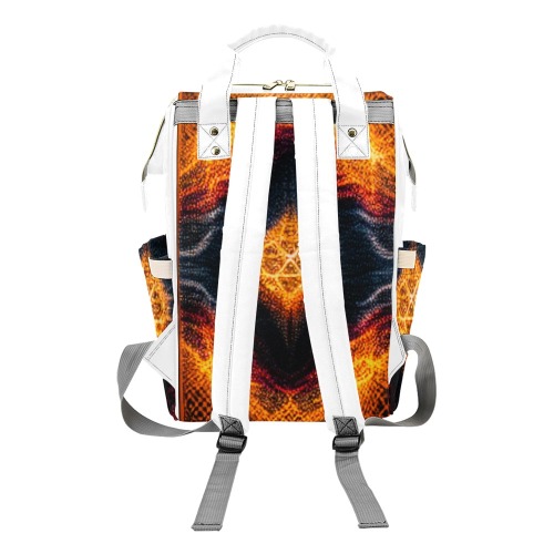 fire Multi-Function Diaper Backpack/Diaper Bag (Model 1688)