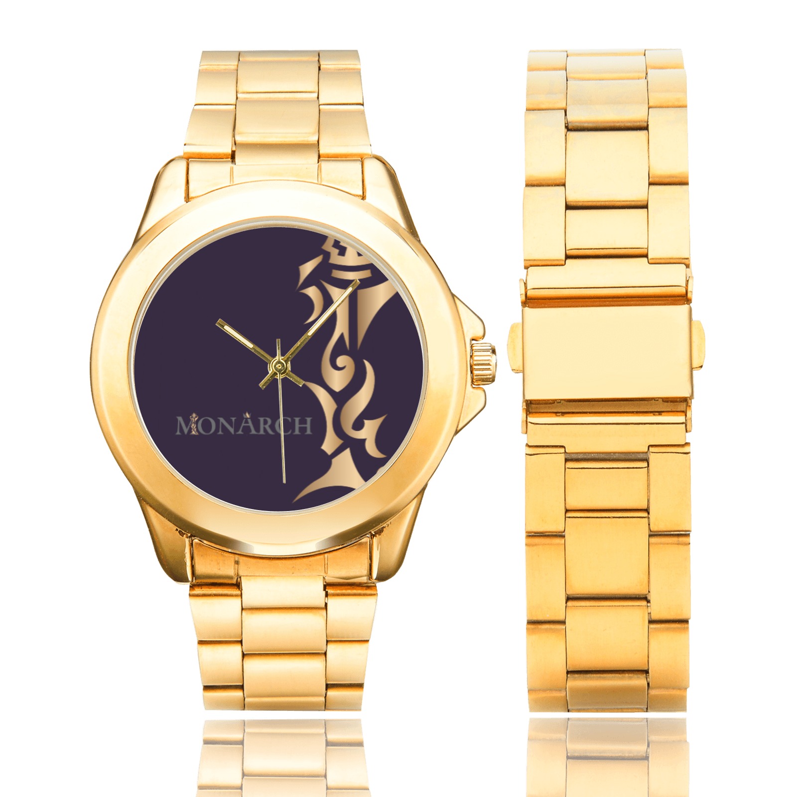 MONARCH Purple, Gray & Gold Custom Gilt Watch(Model 101)