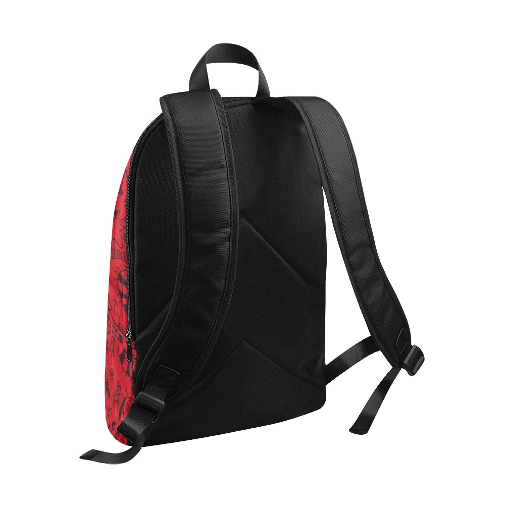 mostrino rosso Fabric Backpack for Adult (Model 1659)