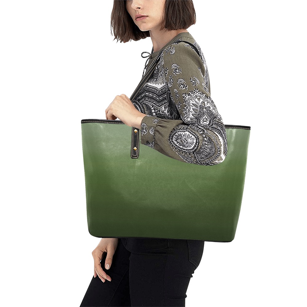 gr sp Chic Leather Tote Bag (Model 1709)
