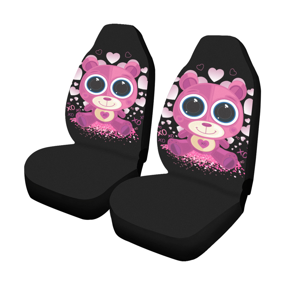 Valentine's Day Teddy Bear Car Seat Covers (Set of 2)