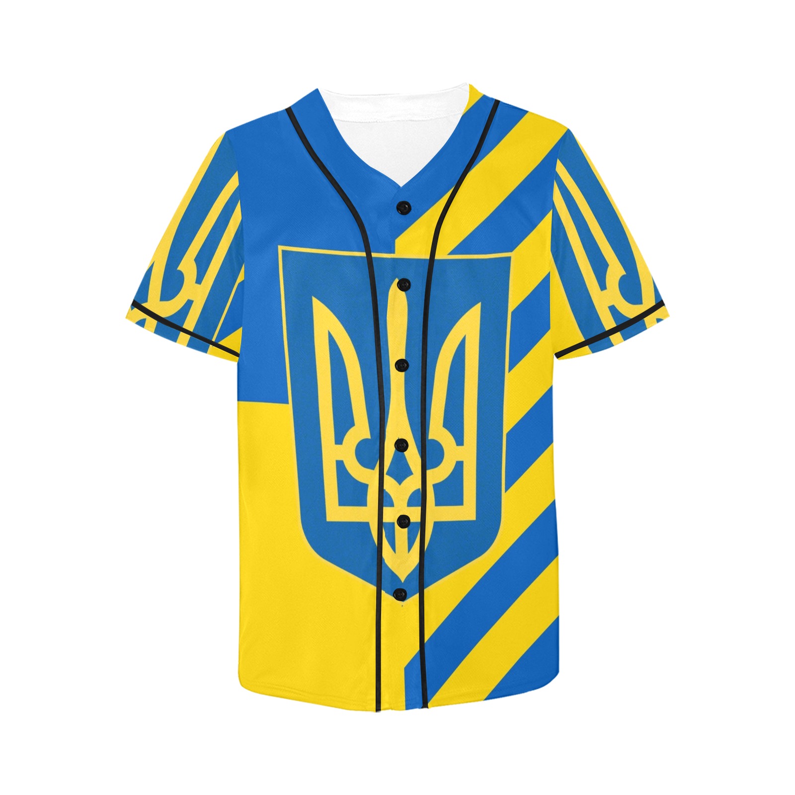 UKRAINE All Over Print Baseball Jersey for Women (Model T50)
