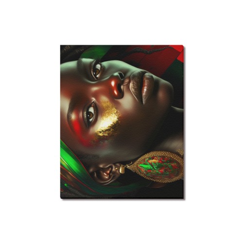Amber_is_black_history_beautiful_black_womanly_red_green_black__e938d643-f7d0-4418-adeb-ba7ff36193e8 Upgraded Canvas Print 20"x16"
