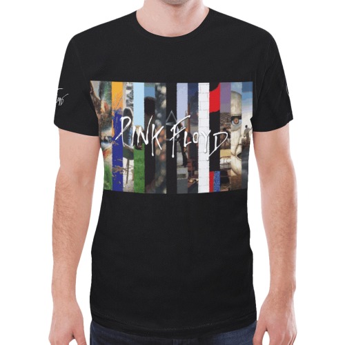 Pink Floyd illustrated Albums T-Shirt New All Over Print T-shirt for Men (Model T45)