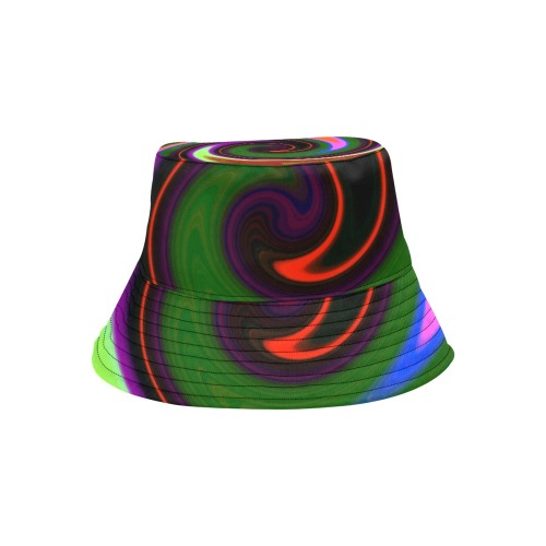 Swirl Retro All Over Print Bucket Hat for Men