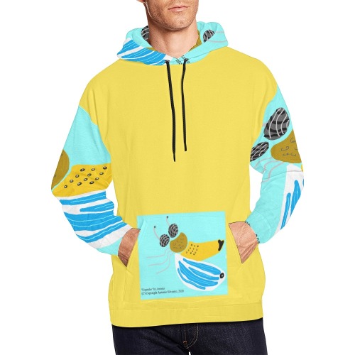 Vespidae All Over Print Hoodie for Men (USA Size) (Model H13)