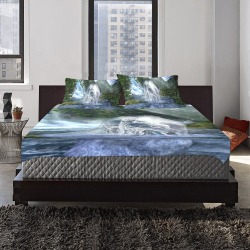 Unicorn and Magical Waterfall 3-Piece Bedding Set