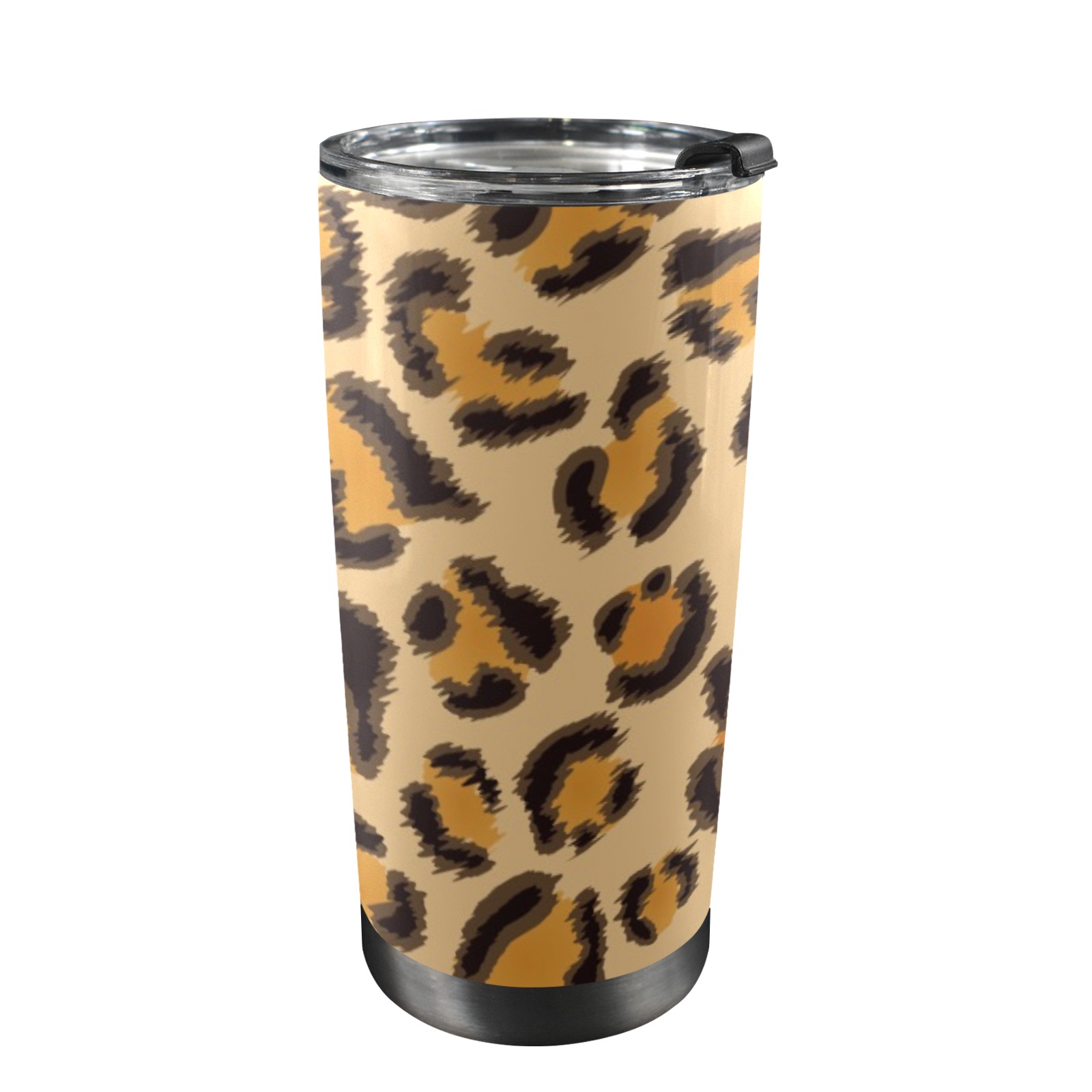 Tumbler Leopard Pattern.jpg 20oz Mobile Tumbler with Lid (Black Lock)