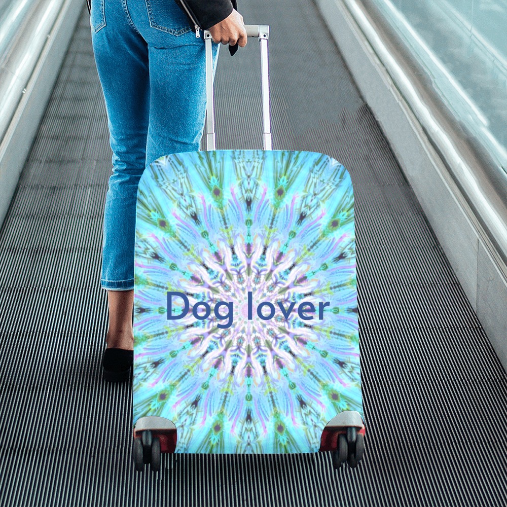 74-14dog lover Luggage Cover/Medium 22"-25"
