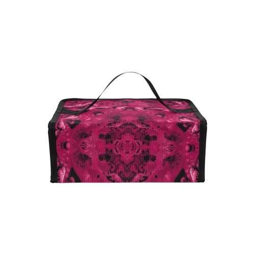 reveil very dark pink Portable Insulated Lunch Bag (Model 1727)