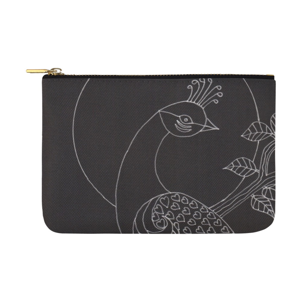 Peacock Moon Carry-All Pouch 12.5''x8.5''