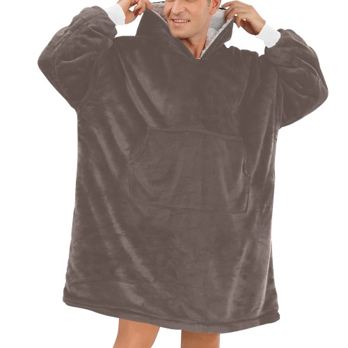 Coffee Quartz Blanket Hoodie for Men