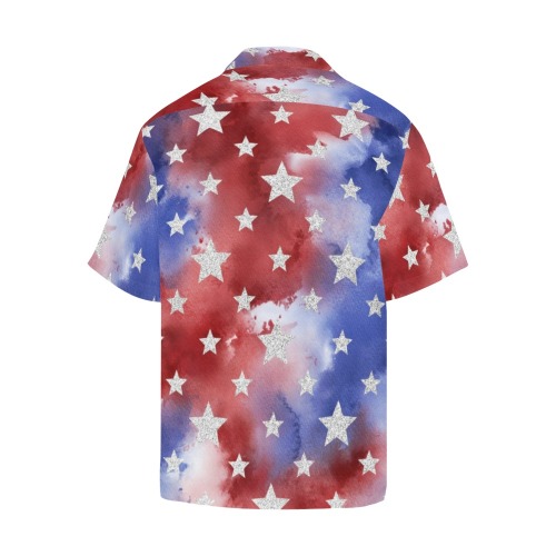 4th of july stars 1 Hawaiian Shirt with Merged Design (Model T58)