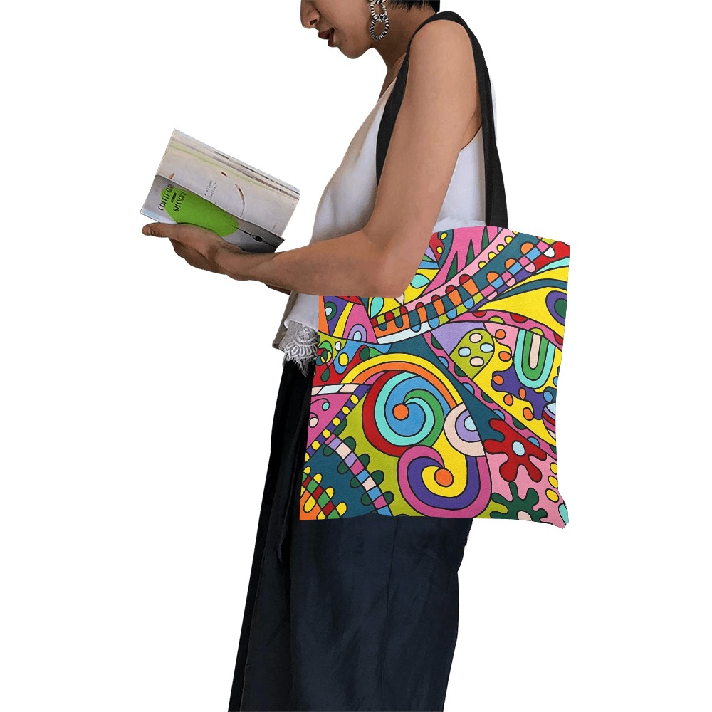 Recycle All Over Print Canvas Tote Bag/Small (Model 1697)