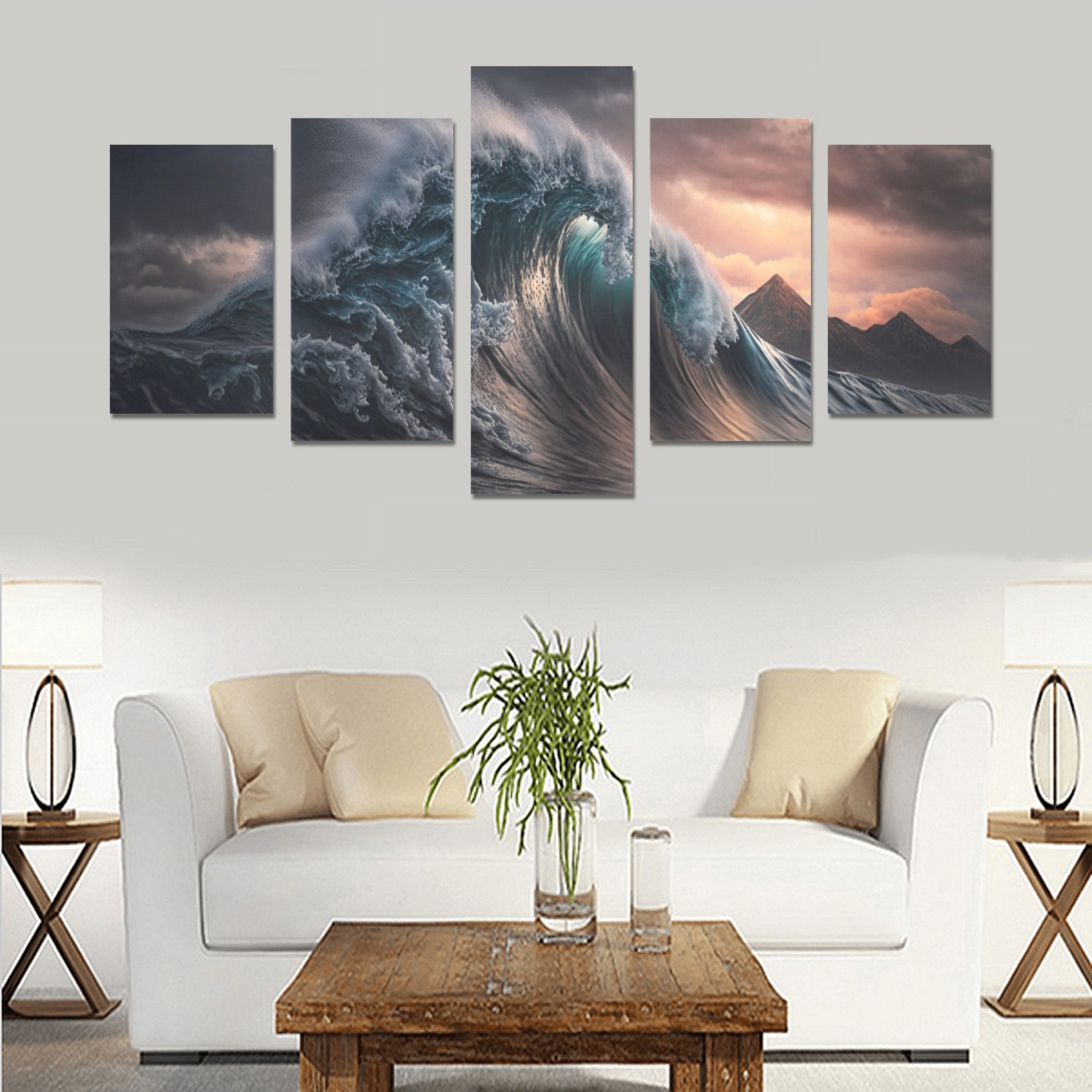 Wave 1 Canvas Print Sets C (No Frame)