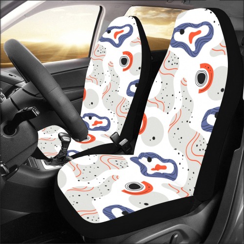 Elegant Abstract Mid Century Pattern Car Seat Covers (Set of 2)