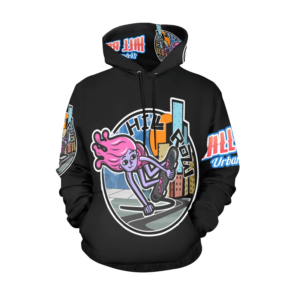 HILL ROW HOODIE All Over Print Hoodie for Men (USA Size) (Model H13)