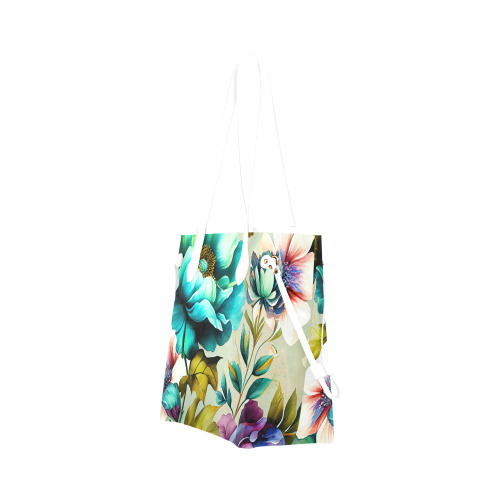 flowers botanic art (3) bag Clover Canvas Tote Bag (Model 1661)