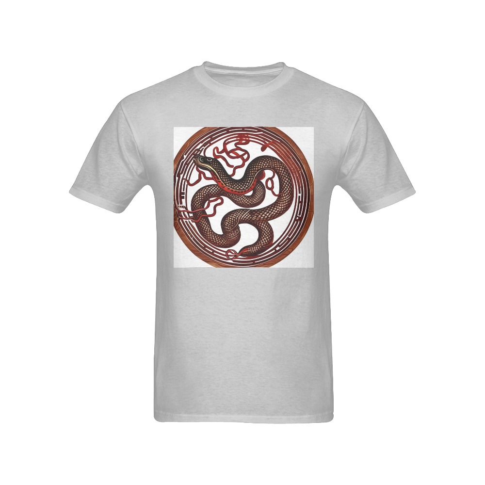 Wood Snake Men's T-Shirt in USA Size (Front Printing Only)