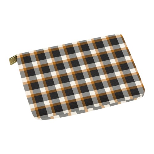 Classic Plaid (Tan) Carry-All Pouch 12.5''x8.5''