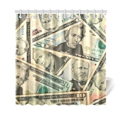 US PAPER CURRENCY Shower Curtain 69"x70"