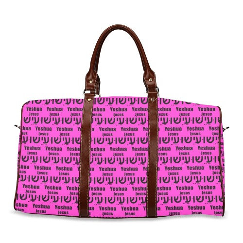 Yeshua Fushia/Pink Tote Bag Waterproof Travel Bag/Large (Model 1639)