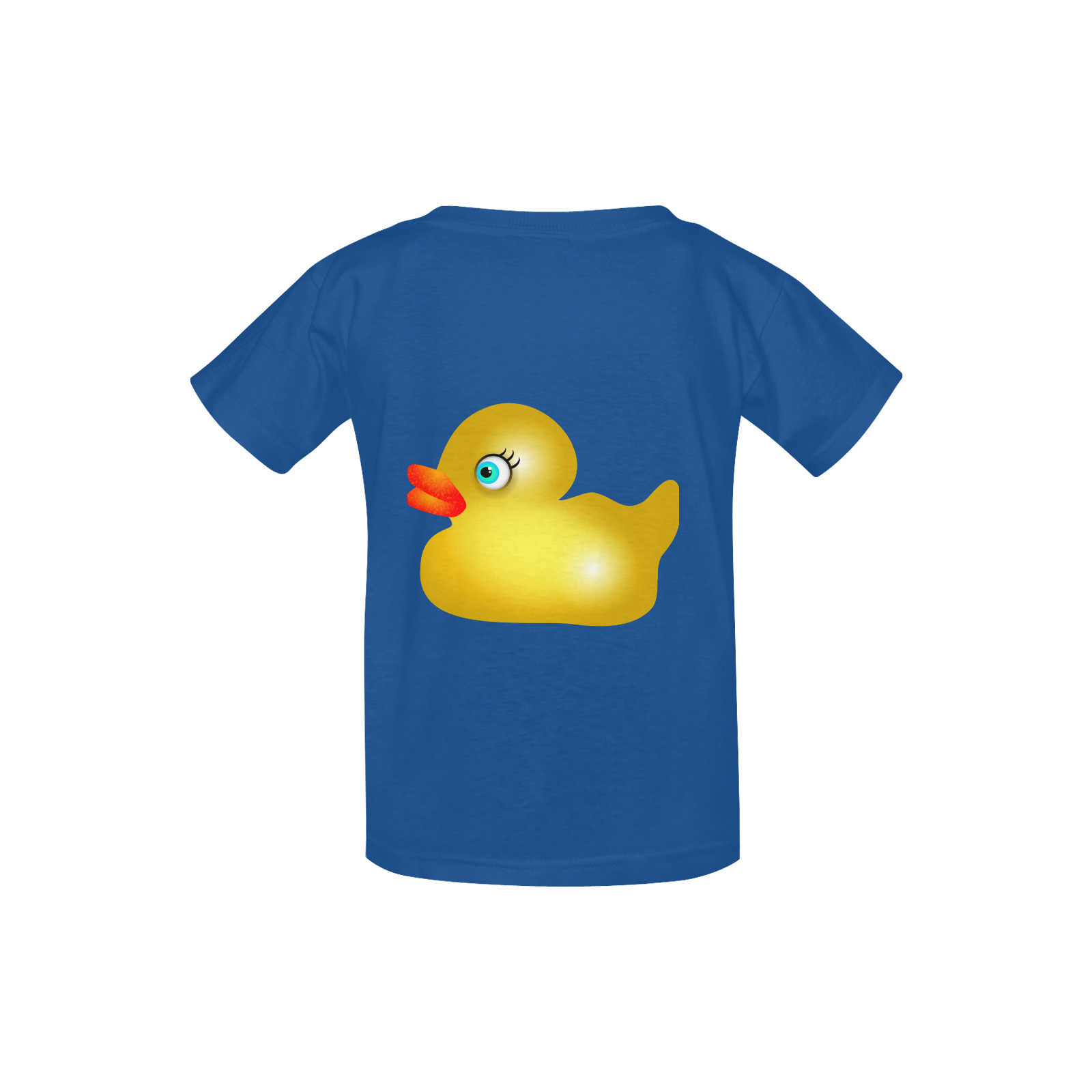 Cute Cartoon Yellow Rubber Duck Kid's  Classic T-shirt (Model T22)