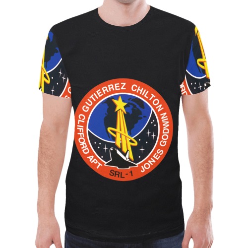 STS-59 PATCH New All Over Print T-shirt for Men (Model T45)