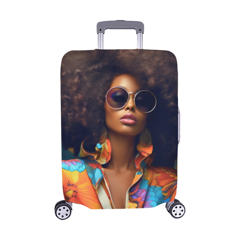 "Let's Travel" Medium Luggage Cover Luggage Cover/Medium 22"-25"