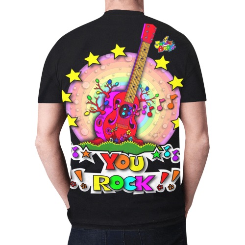 ITEM 31- GUITAR TREE FOREST - YOU ROCK - T-SHIRT New All Over Print T-shirt for Men (Model T45)