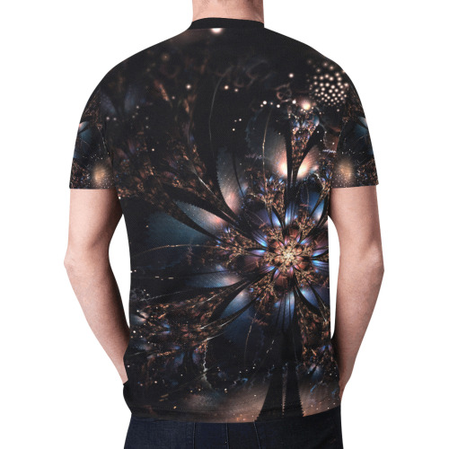 Molly Fractal Flower New All Over Print T-shirt for Men (Model T45)