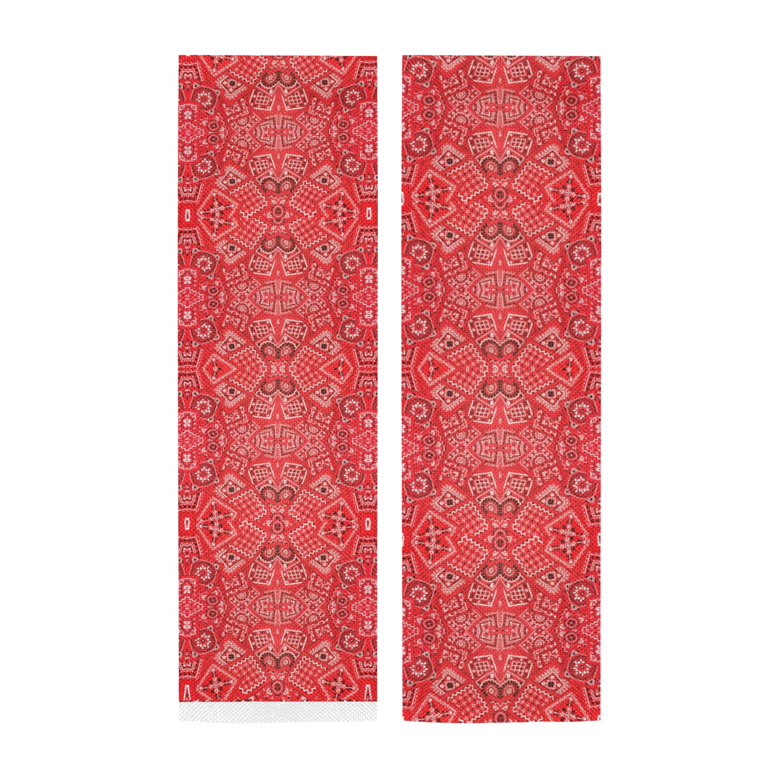 Bandana Pattern - Red Door Curtain Tapestry