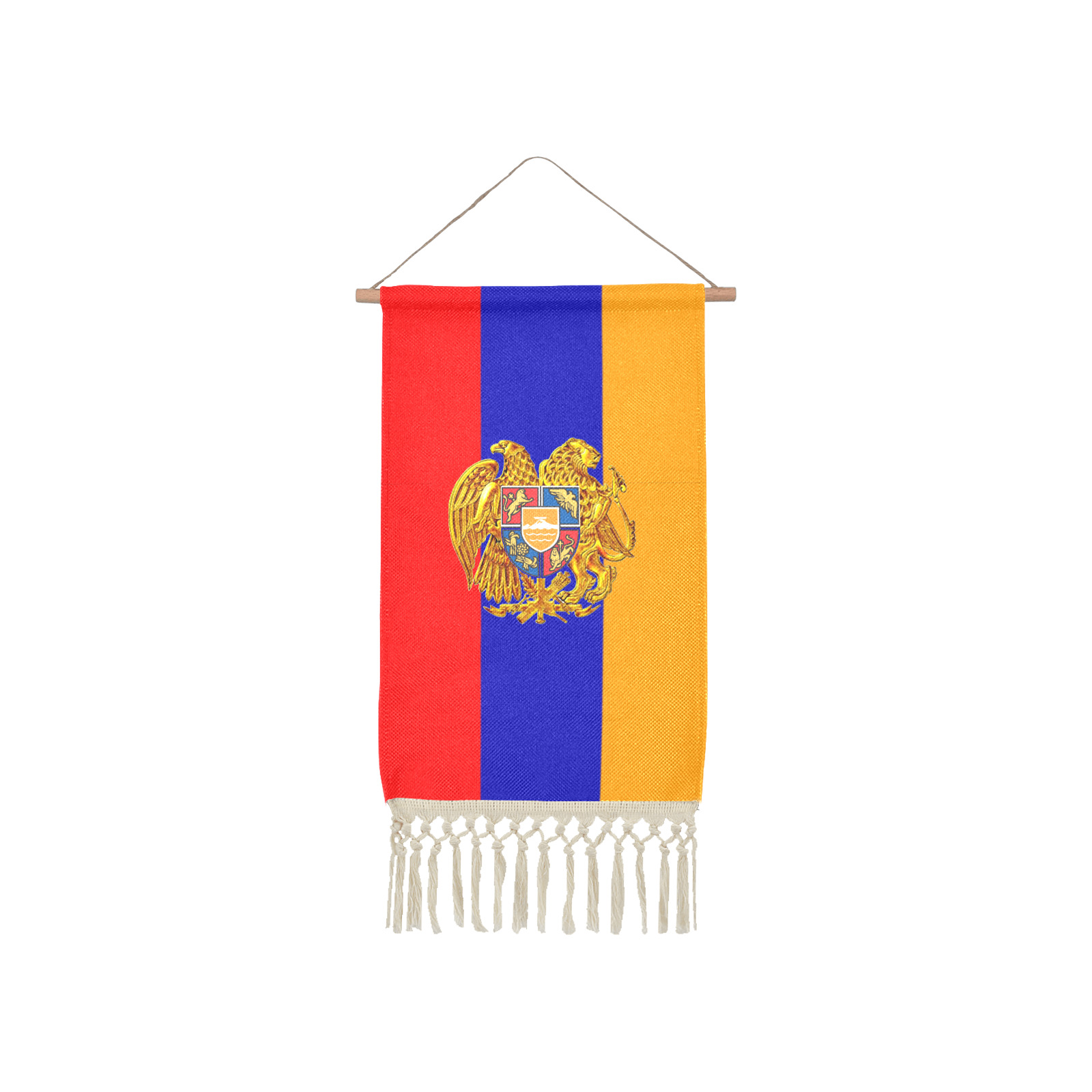 Armenian Flag Linen Hanging Poster